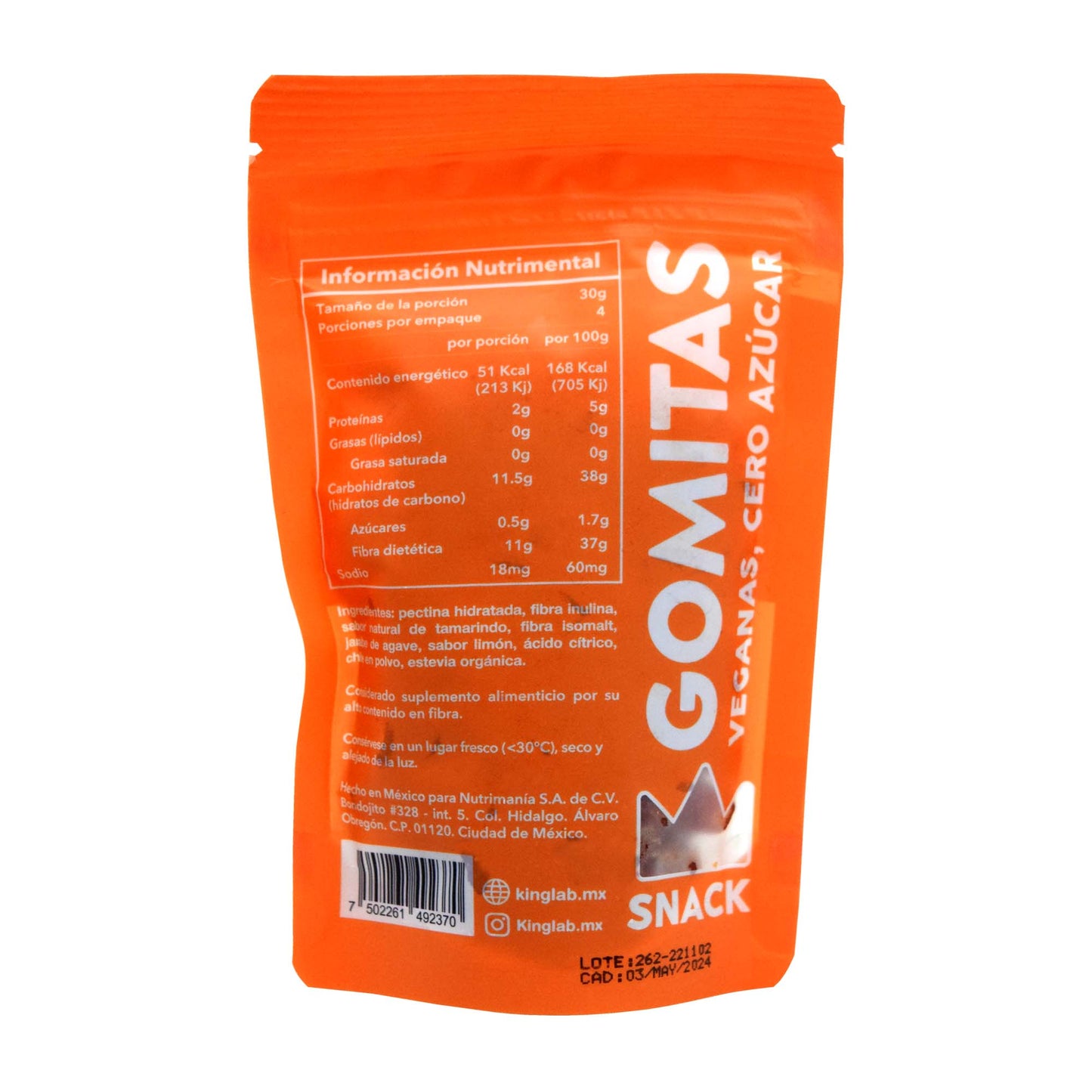 Gomitas Sab Tamarindo Con Chile 120 G (KING LAB)
