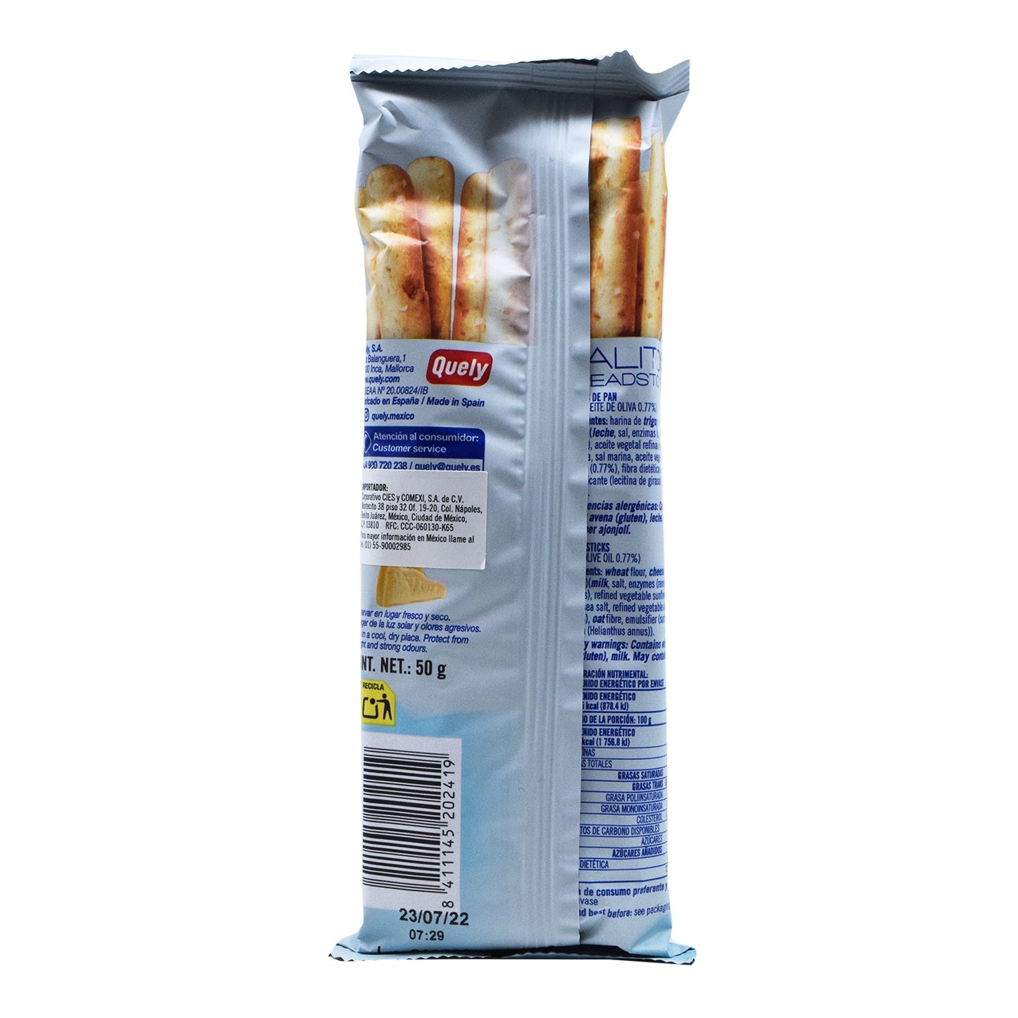Palitos Queso 50 G (QUELY)