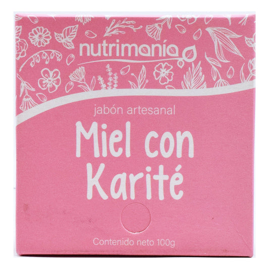 Jabon Artesanal Miel Con Karite 100 G (NUTRIMANIA)
