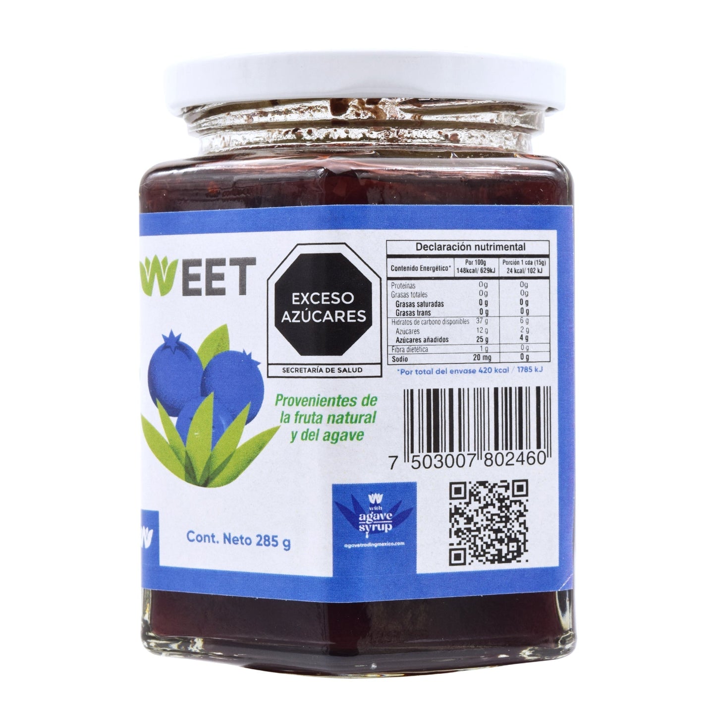 Mermelada De Arandano 285 G (AGAVE SWEET)