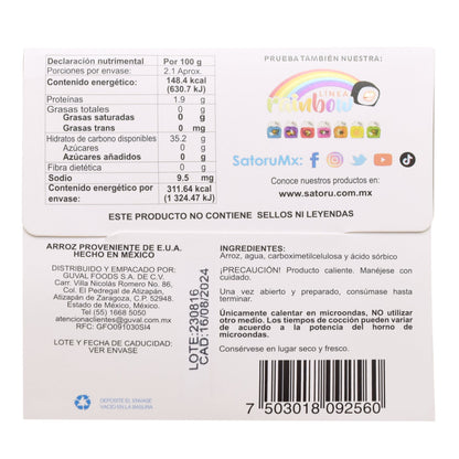 Arroz Japones Instantaneo 210 G (SATORU)