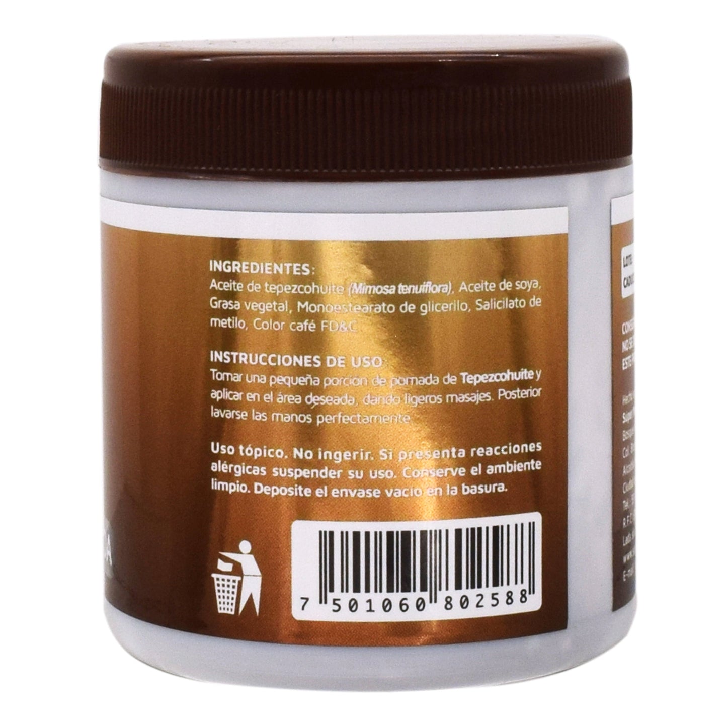 Pomada De Tepezcohuite  125 G (VIDANAT/POMADAS)