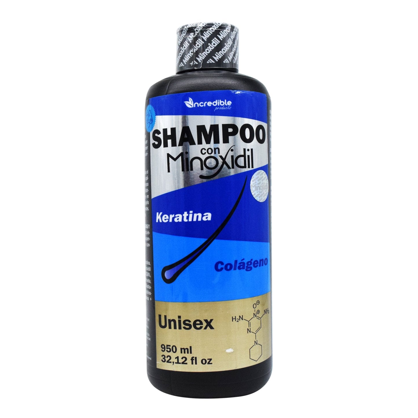 Shampoo Minoxidil 950 Mililitros (INCREDIBLE PRODUCTS)