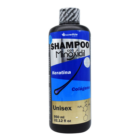Shampoo Minoxidil 950 Mililitros (INCREDIBLE PRODUCTS)