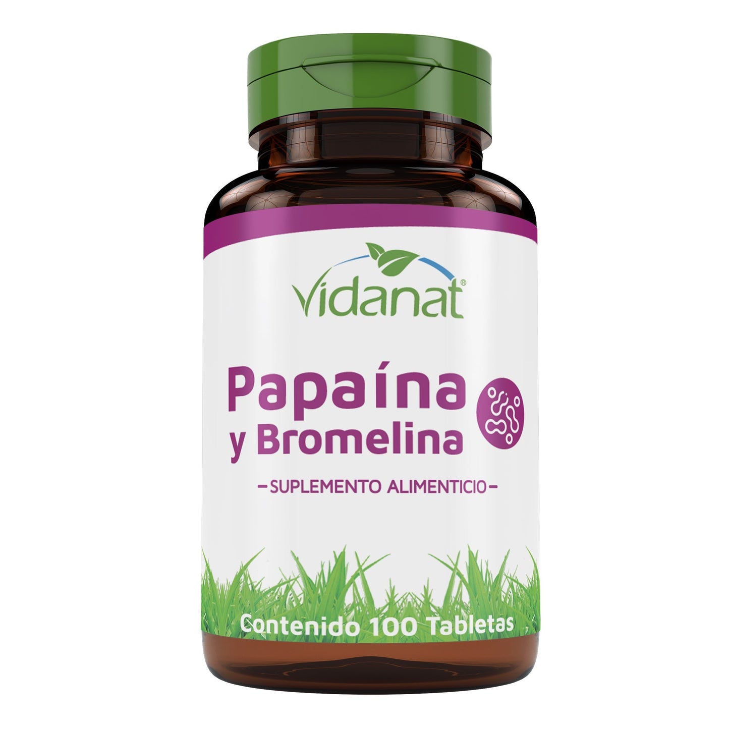 Papaina Y Bromelina 100 Tabletas (VIDANAT/VITAMINAS)