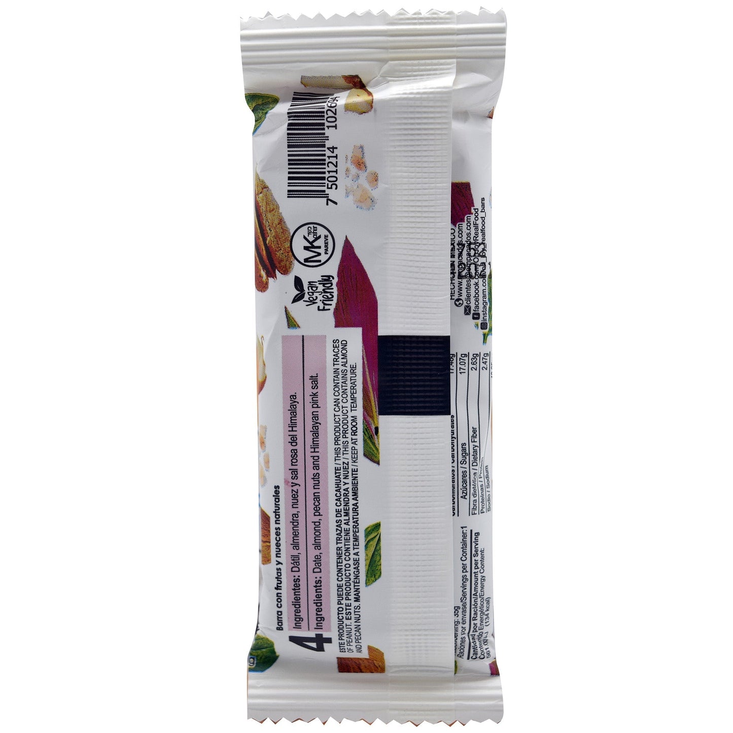 Barrita De Datil Almendra Y Nuez 35 G (Paquete 14) (OH JOY!)