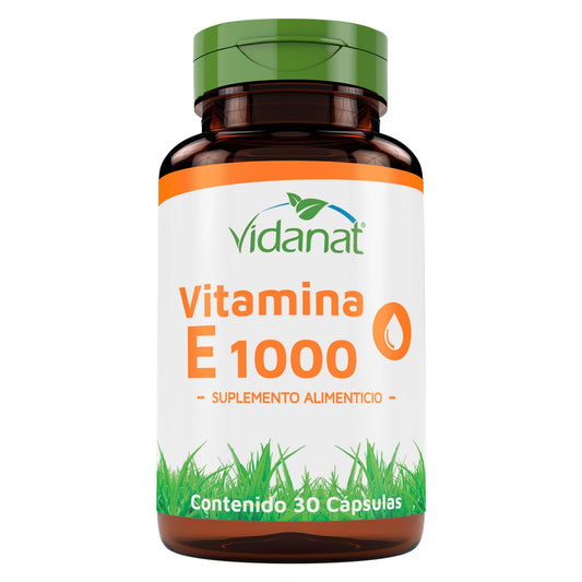 Vitamina E 1000 UI 30 Cápsulas – Antioxidante, piel saludable y defensas fuertes