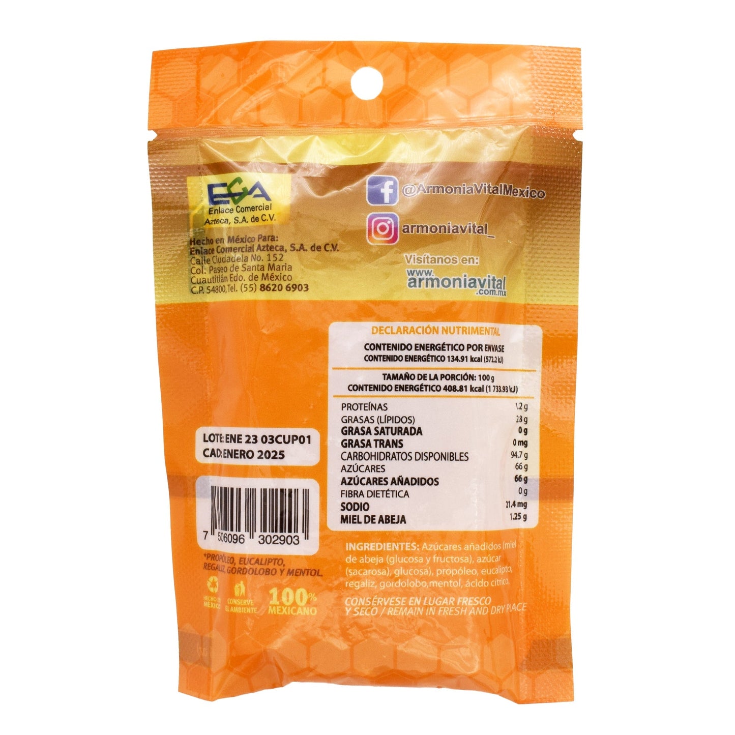 Caramelo De Miel Fortiplus 33 G (Paquete 10) (ARMONIA VITAL)
