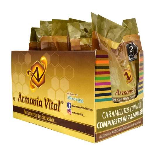 Caramelo Miel 7 Azahares 33 G (Paquete 10) (ARMONIA VITAL)