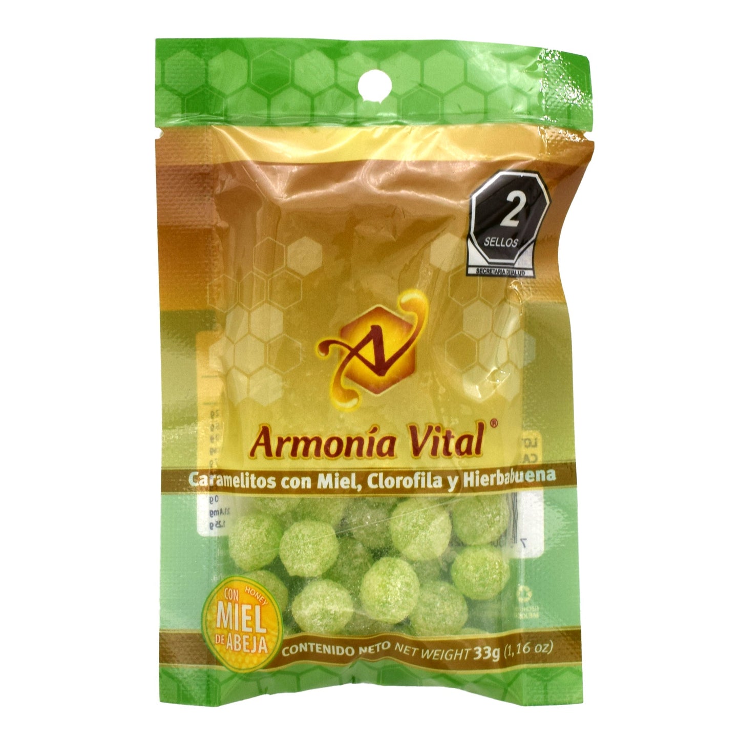 Caramelo De Clorofila 33 G (Paquete 10) (ARMONIA VITAL)