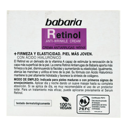 Crema Facial Retinol 50 Mililitros (BABARIA)