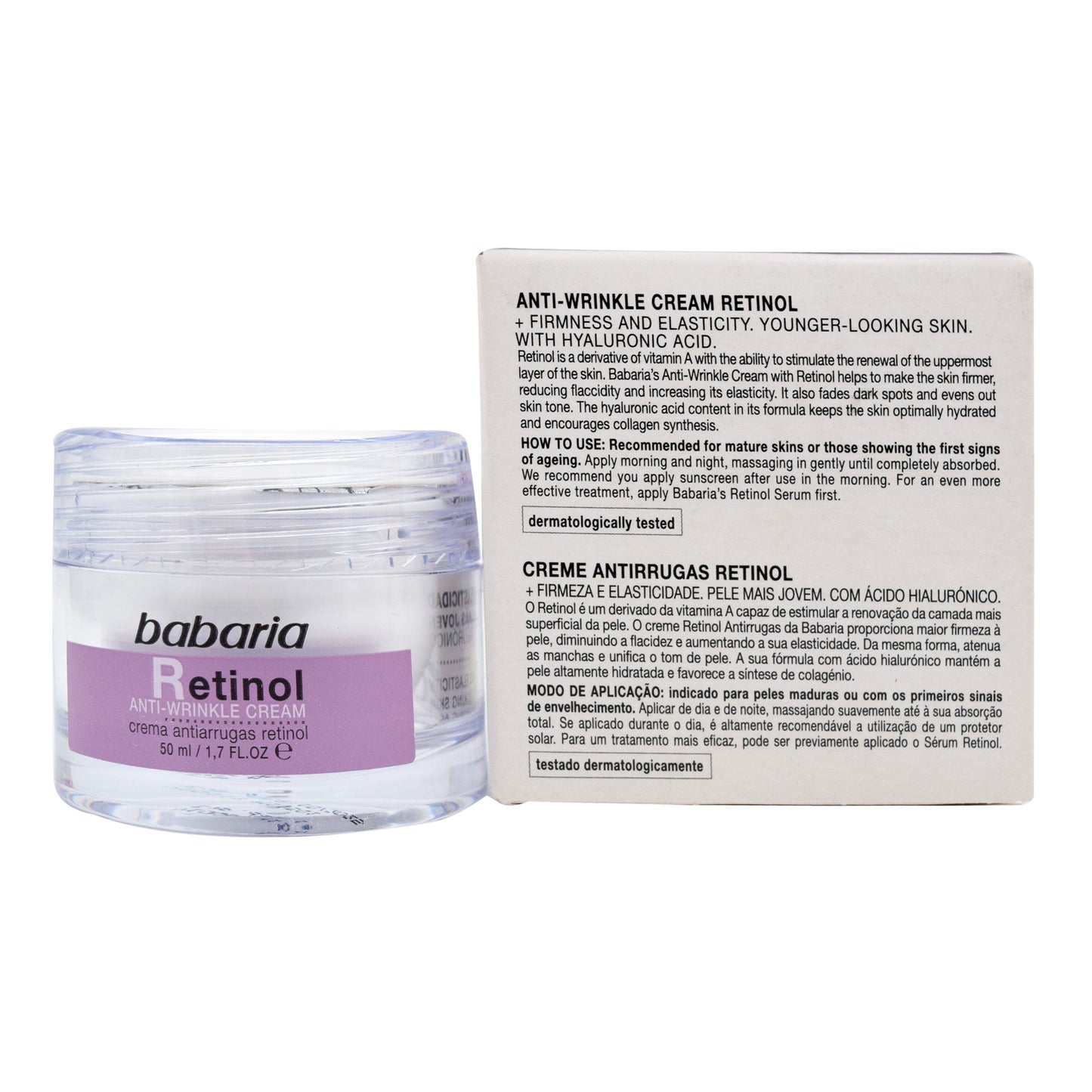 Crema Facial Retinol 50 Mililitros (BABARIA)