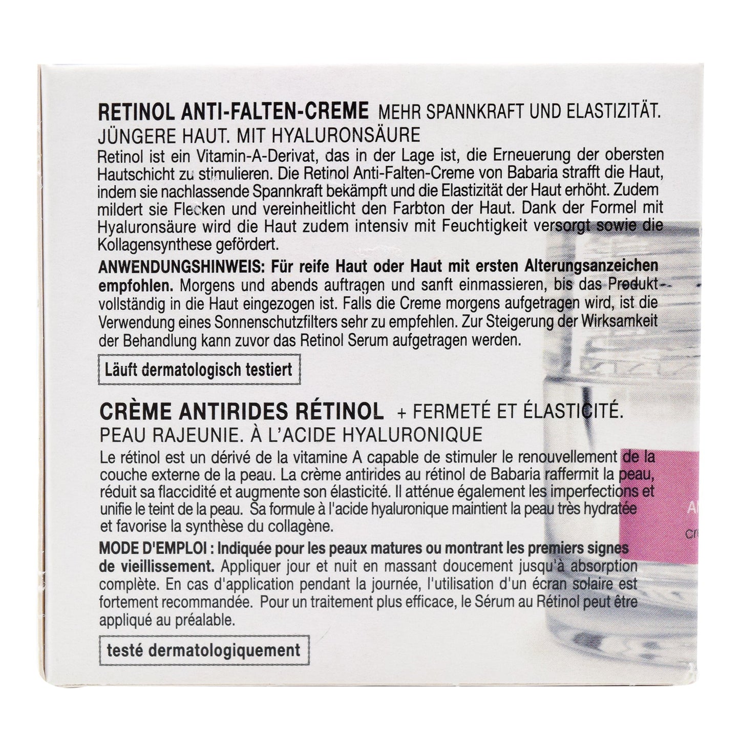 Crema Facial Retinol 50 Mililitros (BABARIA)