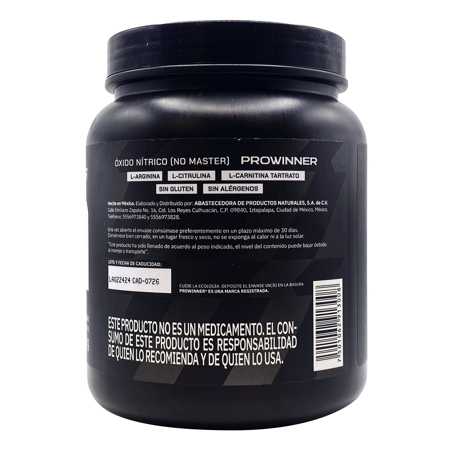 Oxido Nitrico En Polvo 600 G (PROWINNER)