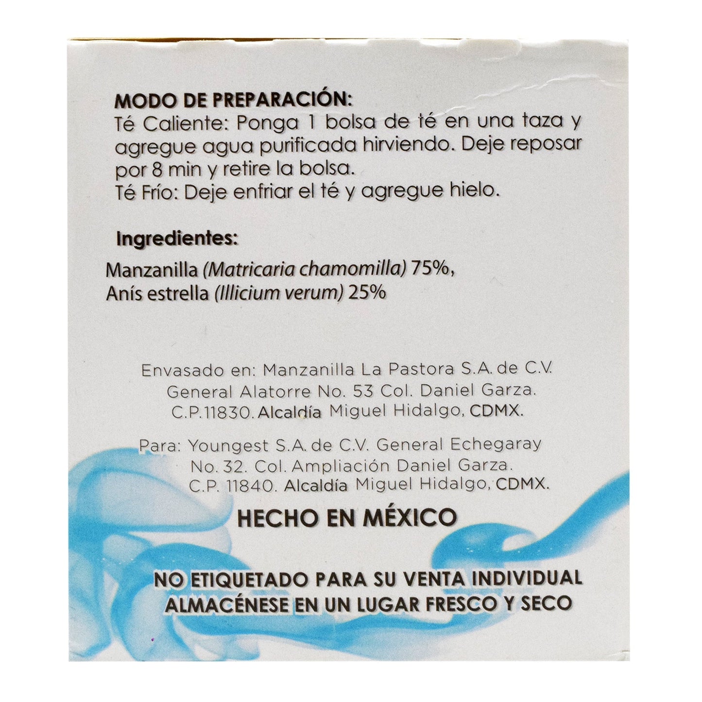 Te De Manzanilla Con Anis 25 Sob (LA PASTORA)