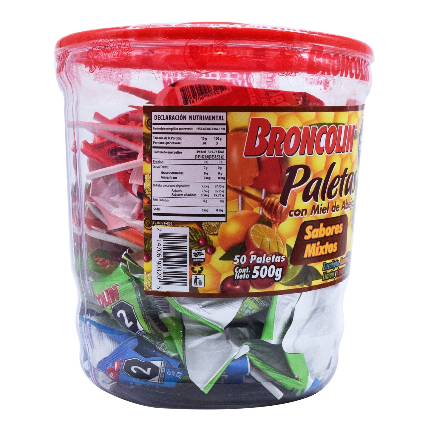 Paleta 30G Varios Sabores (Paquete 50) (BRONCOLIN)
