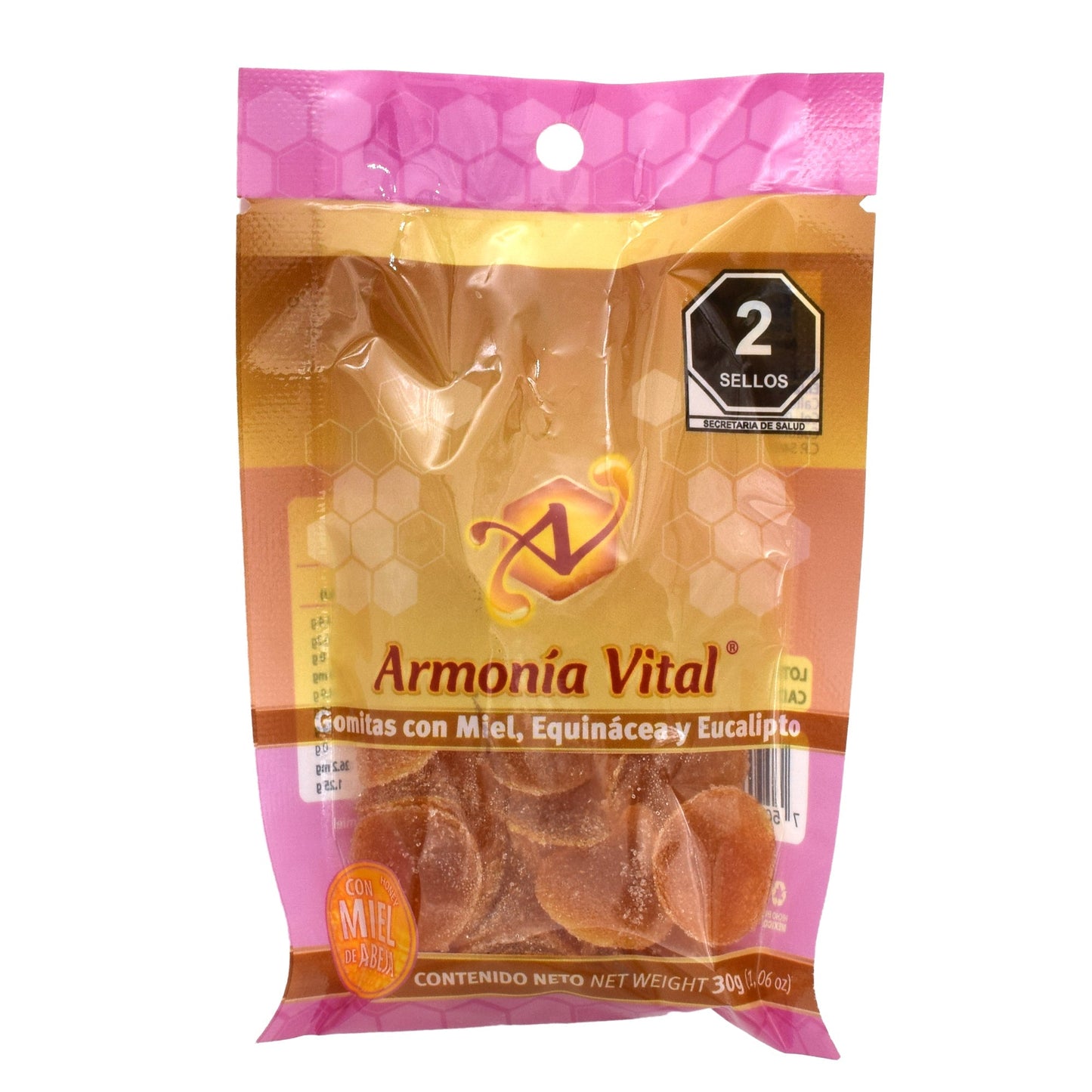 Gomitas De Miel Con Equinacea 30 G (Paquete 8) (ARMONIA VITAL)