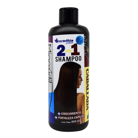 Shampoo Minoxidil Caballada 950 Mililitros (INCREDIBLE PRODUCTS)