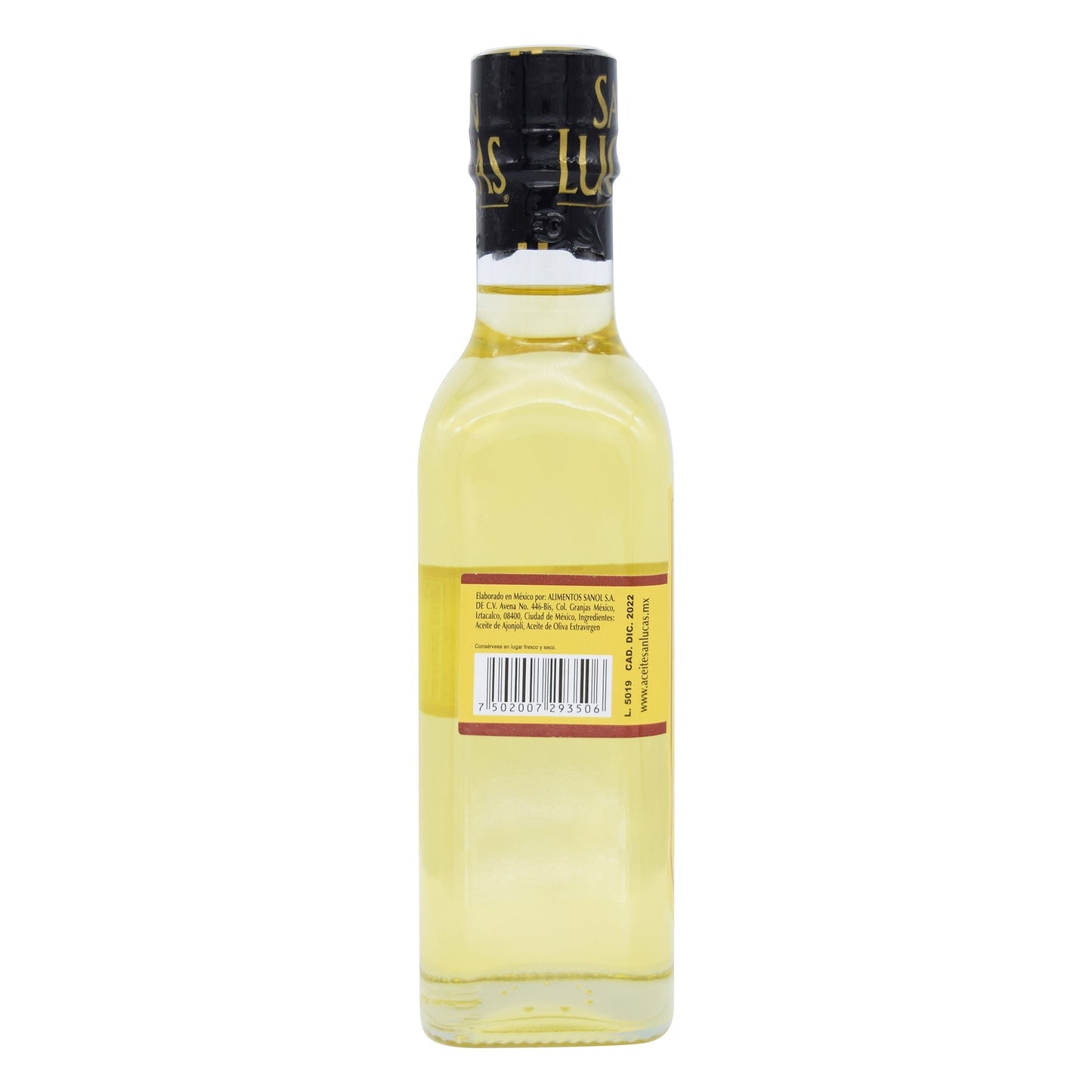 Aceite De Ajonjoli Extra Virgen 250 Mililitros (SAN LUCAS)