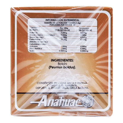 Te De Boldo 30 Sob (ANAHUAC)