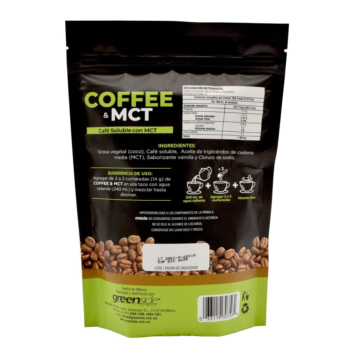 Cafe Soluble Con Mct 210 G (GREENSIDE)