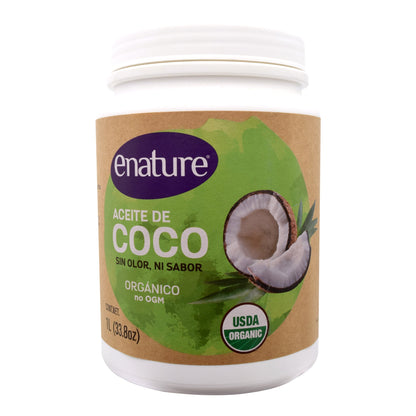 Aceite De Coco Sin Sabor 1 L (E-NATURE)