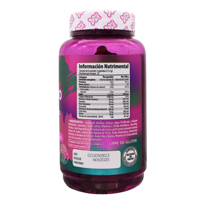 Gomitas Colageno Biotina Acido Hialuronico Queratina Resveratrol Fresa 280 G (SOLANUM BELABEAR)