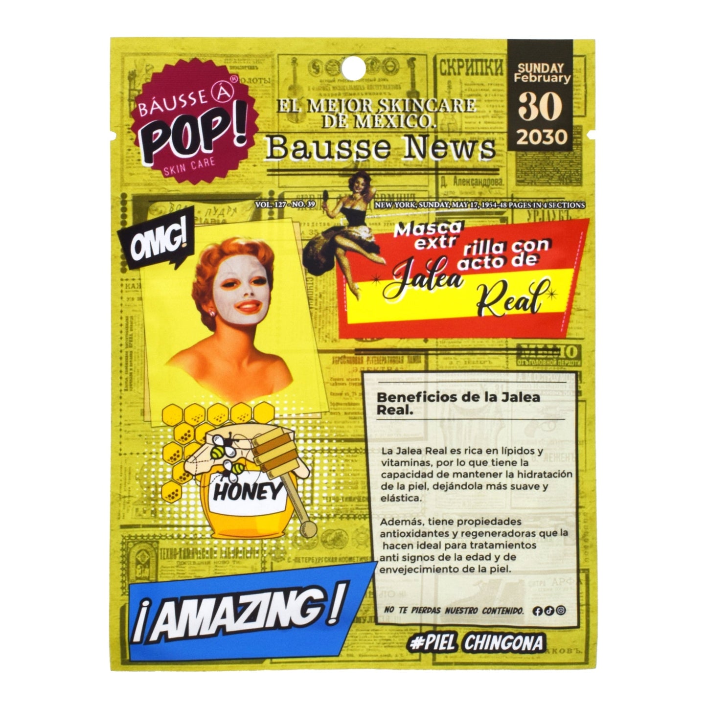 Mascarilla Facial Jalea Real 1 Pieza (Paquete 20) (BAUSSE)