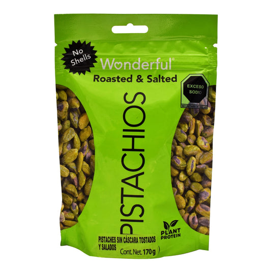 Pistache Sin Cascara Salado 170 G (WONDERFUL PISTACHIOS)