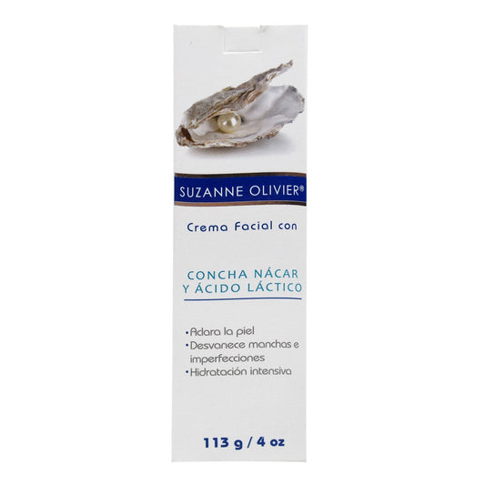 Crema Facial De Concha Nacar Y Acido Lactico 113 G (SUZANNE OLIVIER)