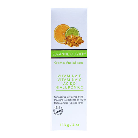 Crema Con  Vit E Acido Hialuronico Y Vit C 113 G (SUZANNE OLIVIER)