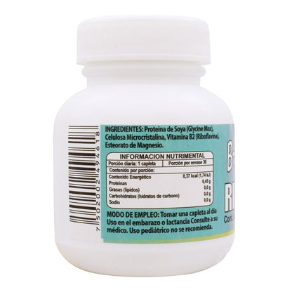 Vitamina B2 Riboflavina 100 Miligramos 30 Cápsulas (RIKET NATURAL)