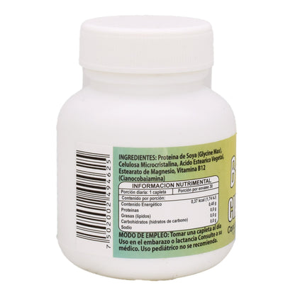 Vitamina B12 Cianocobalamina 100 Miligramos 30 Cápsulas (RIKET NATURAL)