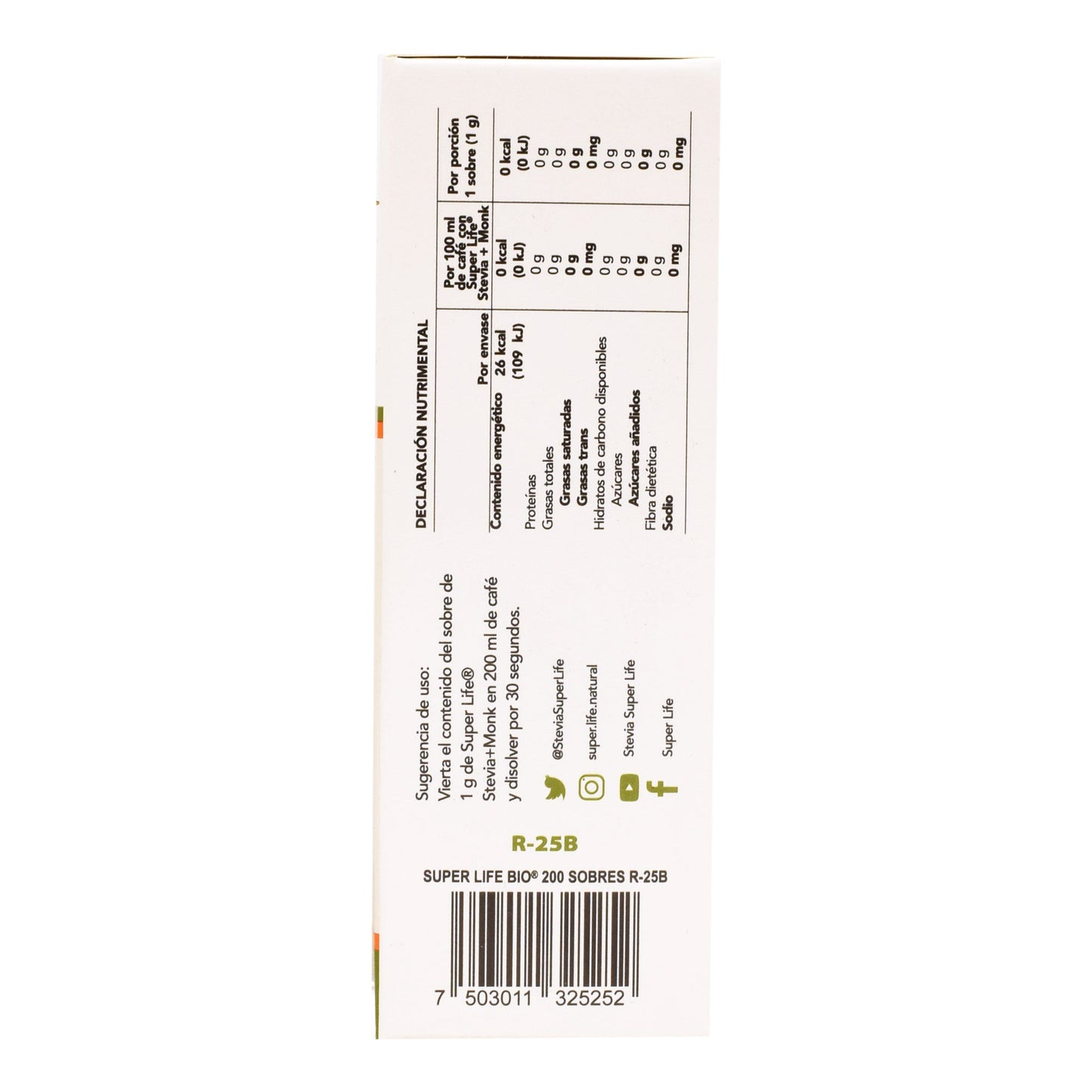 Endulzante Natural  200 G (SUPER LIFE)
