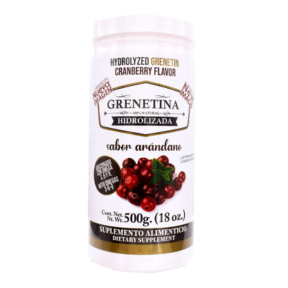 Grenetina Hidrolizada Sabor Arandano 500 G (PRETTY BEE)
