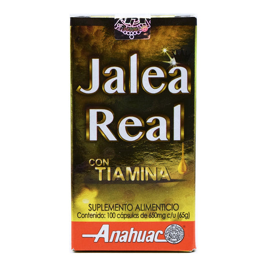 Jalea Real Con Tiamina Reforzada 100 Cápsulas (ANAHUAC)