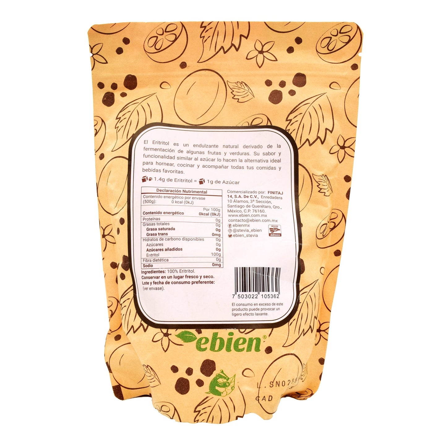 Eritritol 500 G (EBIEN)