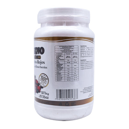 Colageno Y Acido Hialuronico Frutos Rojos 1 Kg (PRETTY BEE)