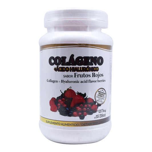 Colageno Y Acido Hialuronico Frutos Rojos 1 Kg (PRETTY BEE)