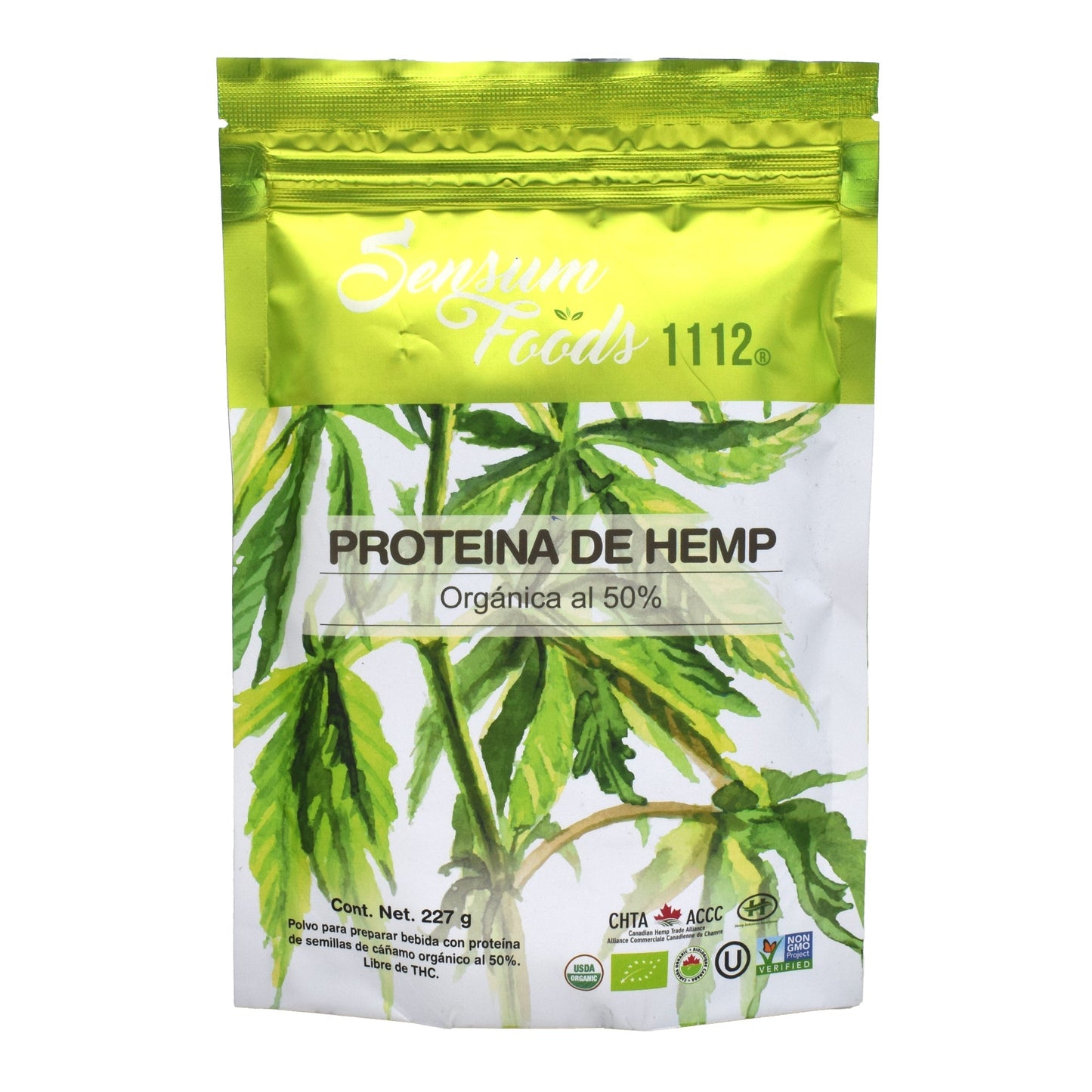 Proteina De Hemp Al 50 % Organica 227 G (SENSUM FOODS 1112)