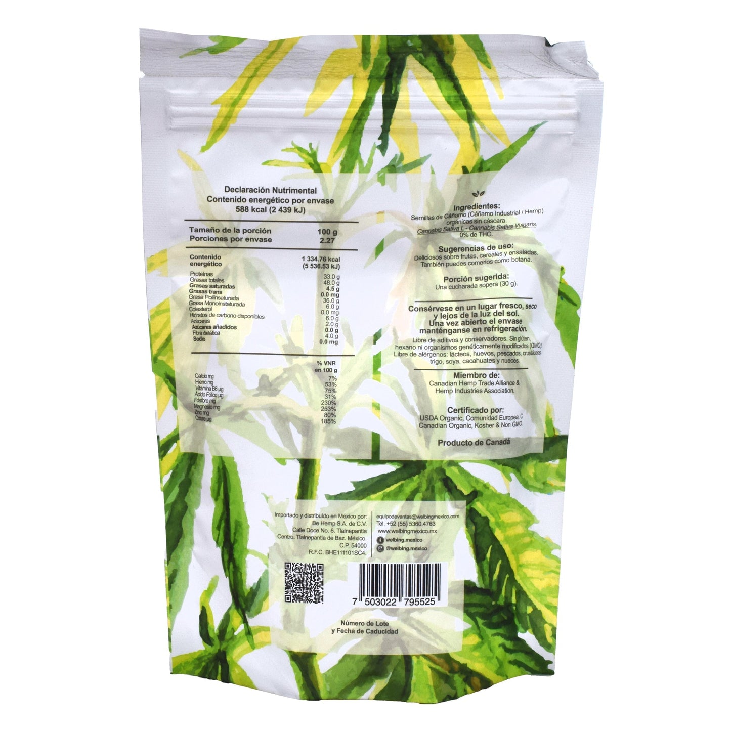 Corazones De Hemp 227 G (SENSUM FOODS 1112)