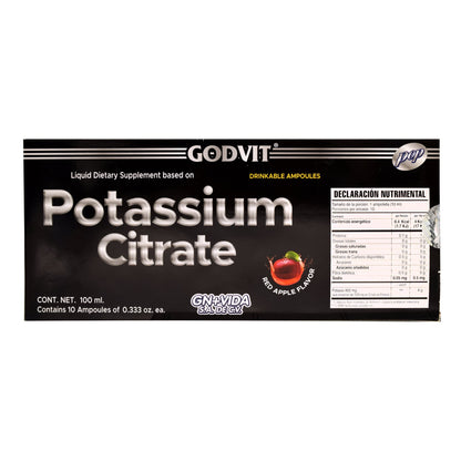 Citrato De Potasio Manzana 10 Amp (GN+VIDA)