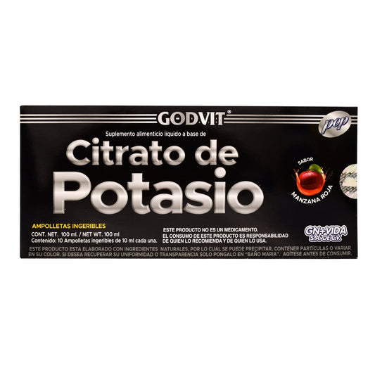 Citrato De Potasio Manzana 10 Amp (GN+VIDA)