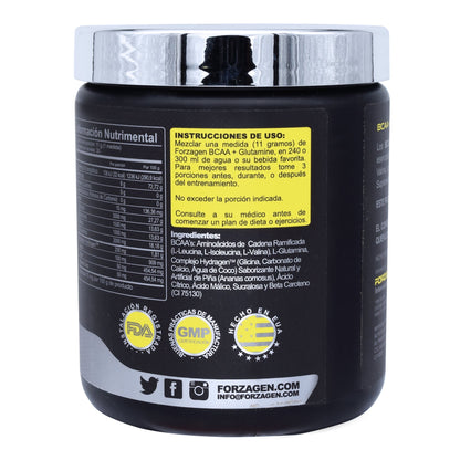 Bcaa Mas Glutamina Sabor Pií±a 330 G (FORZAGEN)