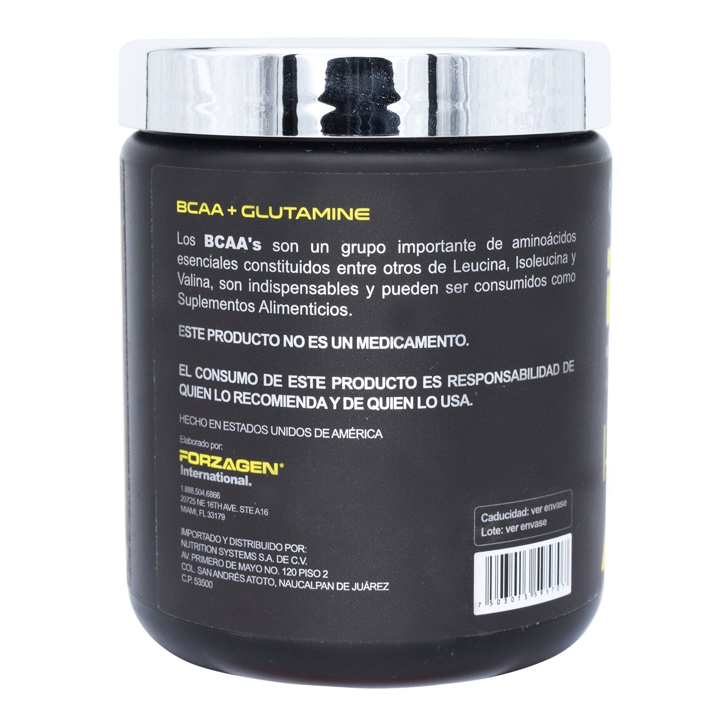 Bcaa Mas Glutamina Sabor Pií±a 330 G (FORZAGEN)