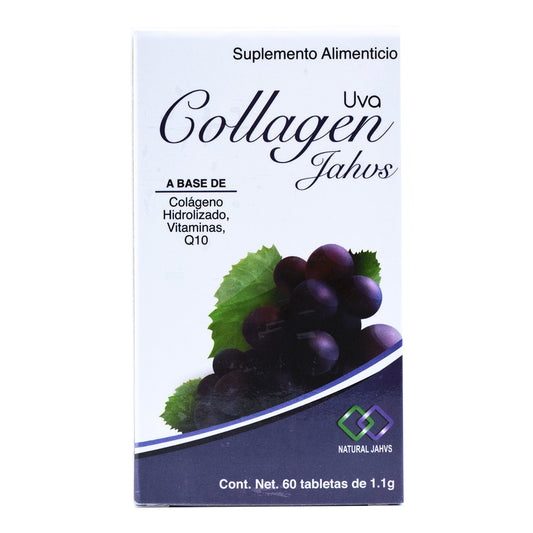 Colageno Collagen Uva 60 Tabletas (NATURAL JAHVS)