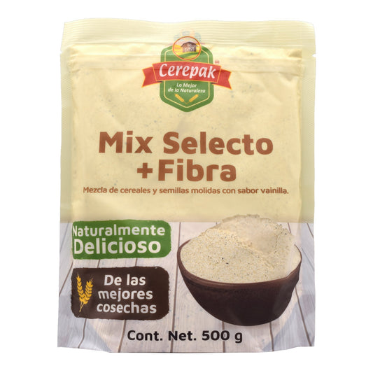 Mix Selecto Mas Fibra Sab Vainilla 500 G (CEREPAK)