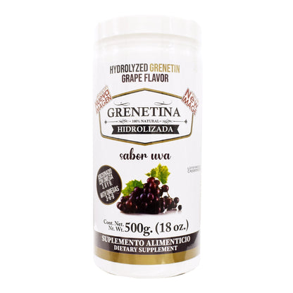 Grenetina Hidrolizada Sabor Uva 500 G (PRETTY BEE)