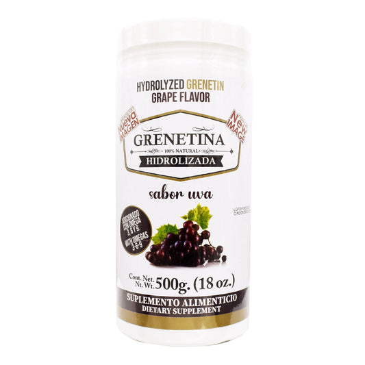 Grenetina Hidrolizada Sabor Uva 500 G (PRETTY BEE)