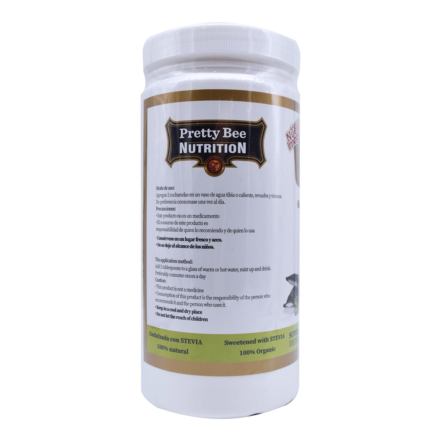 Grenetina Hidrolizada Sabor Manzana 500 G (PRETTY BEE)
